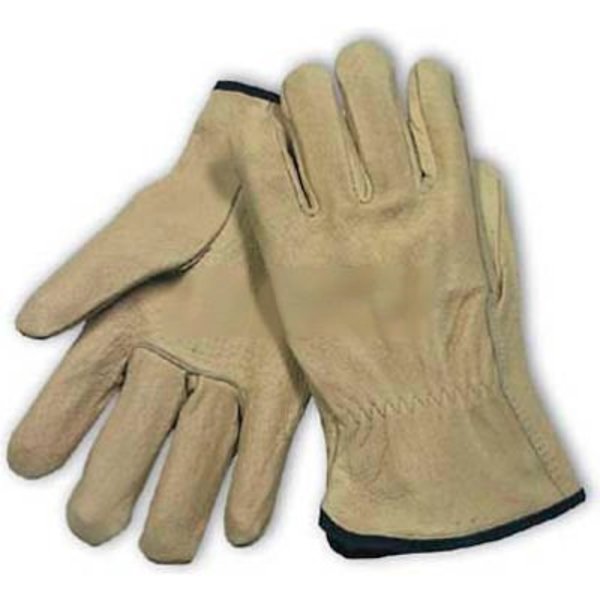 Pip PIP Top Grain Pigskin Drivers Gloves, Premium Grade, Straight Thumb, M 70-318/M